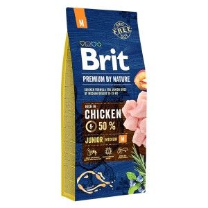 Brit Premium by Nature Junior Medium, 15 kg - sac