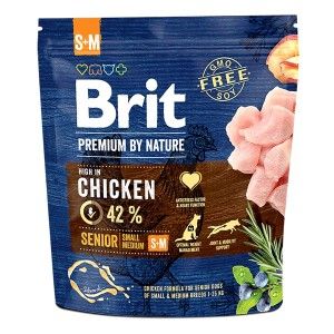 Brit Premium By Nature Senior S plus M, 1 kg - punga