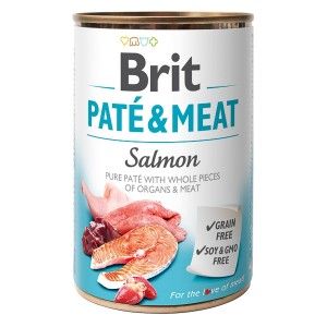 Brit Pate & Meat Salmon, 400 g - conserva