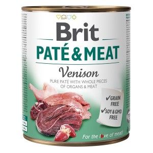 Brit Pate and Meat Venison, 800 g - conserva