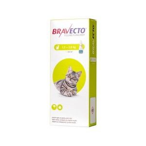 Bravecto Spot On Cat 112.5 mg, 1.2-2.8 kg, 1 pipeta (PRESCRIPTIE NECESARA)