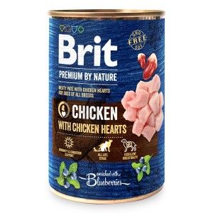 Brit Premium by Nature Chicken with Hearts, 400 g - conserva