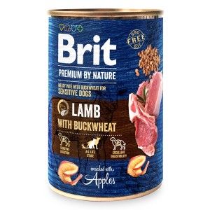Brit Premium by Nature Lamb with Buckwheat, 400 g - conserva