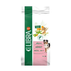 Hrana Uscata Caini Adulti, Libra Dog Adult Medium-Maxi, Somon, 14 kg (Hrana Uscata - Caini)