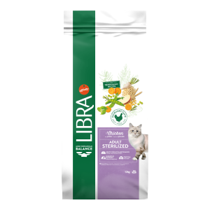 Hrana Uscata Pisici Adulte Sterilizate, Libra Cat Adult Sterilizat, Pui, 12 kg (Hrana Uscata - Pisici)