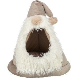 Trixie, culcus tip pestera X-Mas pitic, bej, 927104, 45x47 cm (Perne, paturi, culcusuri, saltele)