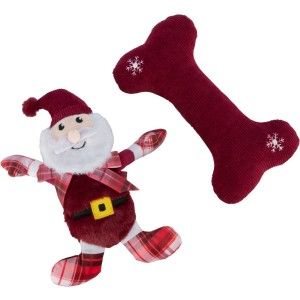 Trixie, set 2 jucarii caini, X-Mas os si Mos Craciun, plus, 92595, 30 cm (Jucarii - Caini)