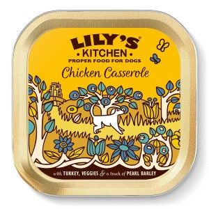 Lily's Kitchen Chicken and Turkey Casserole Tray, 150 g (Hrana Umeda - Caini)