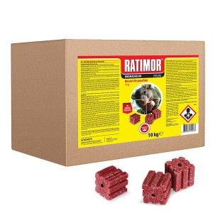Ratimor Parafin Wax Block 10 g/10 kg - Red