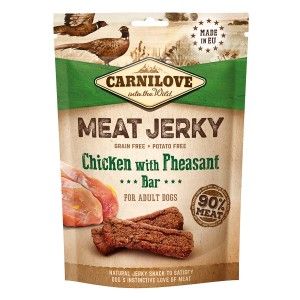 Carnilove Jerky Chicken with Pheasant Bar, 100 g - plic