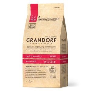 Grandorf Cat, Lamb & Brown Rice, Adult Indoor, 2 kg - punga