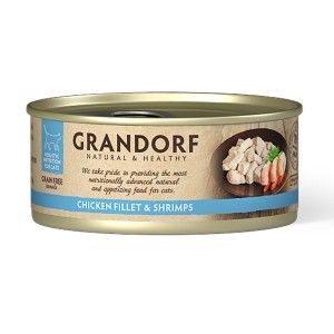 Grandorf Cat, Chicken Breast & Shrimps, 70 g - conserva