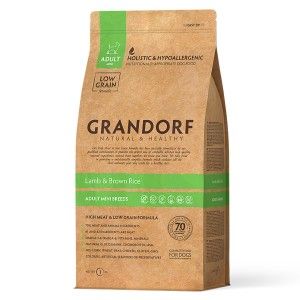Grandorf Dog, Lamb & Brown Rice, Adult Mini Breed, 1 kg - punga