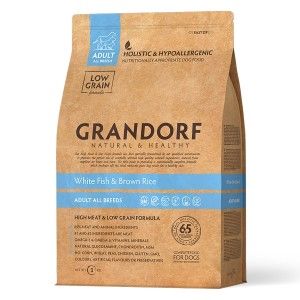 Grandorf Dog, White Fish & Brown Rice, Adult All Breeds, 3 kg - punga