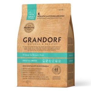Grandorf Dog, 4 Meat & Brown Rice, Adult All Breeds, 3 kg - punga
