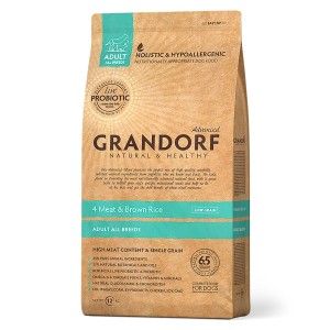 Grandorf Dog, 4 Meat & Brown Rice, Adult All Breeds, 12 kg - sac