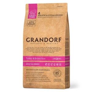 Grandorf Dog, Turkey & Brown Rice, Adult All Breeds, 12 kg - sac