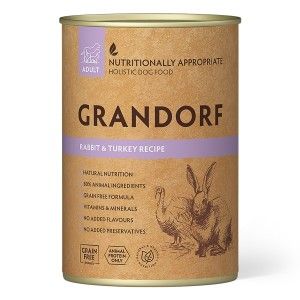Grandorf Dog, Rabbit & Turkey, 400 g - conserva