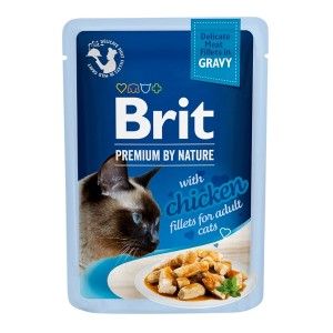 Brit Cat Delicate Chicken in Gravy, 85 g (Hrana Umeda - Pisici)