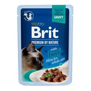 Brit Cat Delicate Beef in Gravy, 85 g (Hrana Umeda - Pisici)