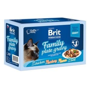 Brit Cat MPK Delicate Family plate in Gravy, 12 x 85 g (Hrana Umeda - Pisici)
