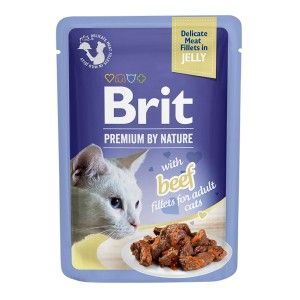 Brit Cat Delicate Beef in Jelly, 85 g (Hrana Umeda - Pisici)