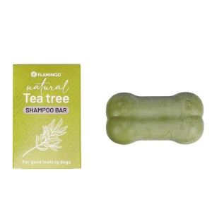 SAMPON SOLID FLAMINGO ULEI DE ARBORE DE CEAI 100G/523404T/(12/BAX) (Sampoane)