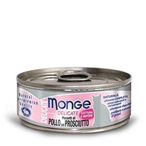 Monge Cat Delicate Pui & Sunca, 80 g