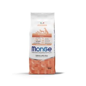 Monge All Breeds Adult with Salmone/Rice, 12 kg