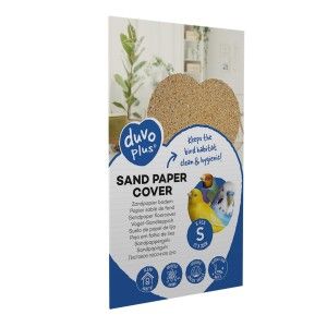 DuvoPlus Hartie Abraziva pentru Colivie, 8 buc, 21x35 cm (Accesorii - Pasari)