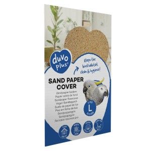 DuvoPlus Hartie Abraziva pentru Colivie, 5 buc, 28x43 cm (Accesorii - Pasari)