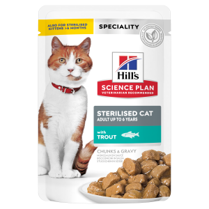 Hill's Science Plan Feline Sterilised Adult Pastrav, 85 g - main