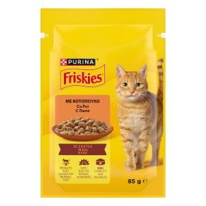 FRISKIES Adult Cat, Chicken, 85 g (Hrana Umeda - Pisici)