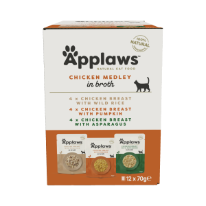 Hrana umeda pisici, Applaws Cat Adult Selectie Pui, Multipack Plicuri, 12 x 70 g (Hrana Umeda - Pisici)