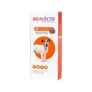 Bravecto Dog 250 mg, 4.5-10 kg, 1 tableta (PRESCRIPTIE NECESARA)