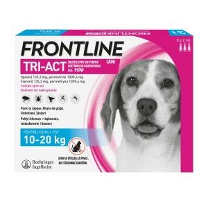 Frontline Tri-Act M (10-20 kg) - 3 Pipete Antiparazitare