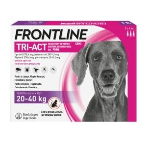 Frontline Tri-Act L (20-40 kg) - 3 Pipete Antiparazitare