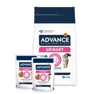 Advance Veterinary Diets Cat Urinary 1.5 kg + 2x Advance Veterinary Diets Cat Urinary, 85 g (Diete Veterinare - Pisici)