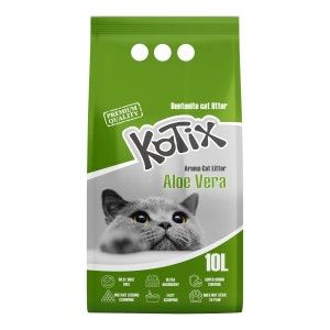 Asternut igienic pentru pisici Kotix, 10 L, aroma Aloe Vera (Igiena - Pisici)