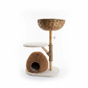 Ansamblu de joaca pisici, Meraki Home, Coconut Nest, 60 x 40 x 88 cm