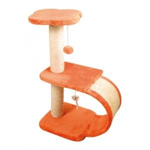 Ansamblu joaca pisici 2 etaje Geranio, 30x30x65 cm