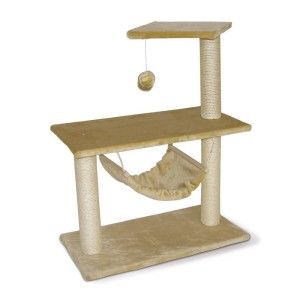 Ansamblu joaca pisici pe 3 nivele, Athena, 75x40x96 cm