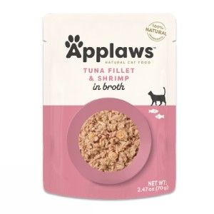 Applaws Tuna Fillet with Shrimp, plic, 70 g (Hrana Umeda - Pisici)