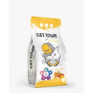 Asternut Igienic Cat Town Mango si Pepene Galben pentru Pisici