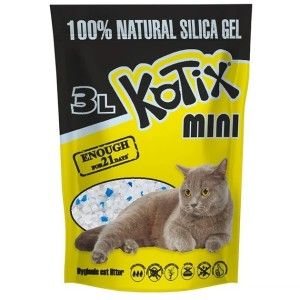 Asternut igienic pentru pisici, silicat, Kotix Normal, 3L, 1.2 kg (Igiena - Pisici)
