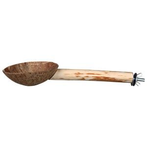 Bat Colivie Natural cu Hranitor 25 cm 58747