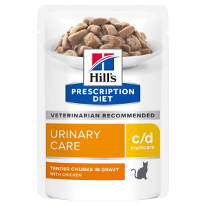 Hill's PD c/d Urinary Care hrana pentru pisici cu pui 85 g (plic)