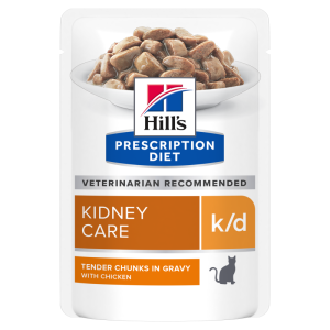 Hill's PD k/d Kidney Care hrana pentru pisici cu pui 85 g (plic)
