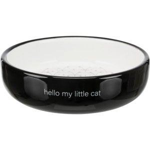 Bol ceramic 0.3 l/ 15 cm negru/alb 24771