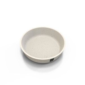 Bol pentru pisici biocompozit din fibre de bambus Doctor Totolici, culoare Offwhite, 200 ml (Castroane)